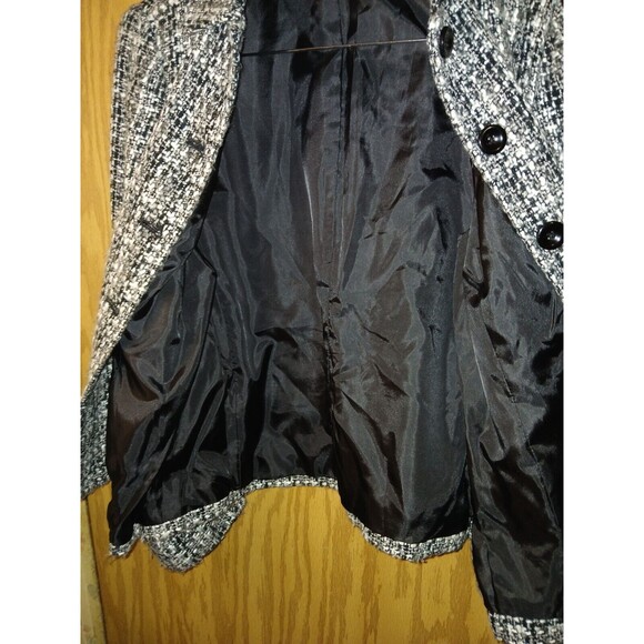 Croft & Barrow Career Jacket Womens Size XL 42×25 Static Gray Buttoned Lining - Picture 10 of 16